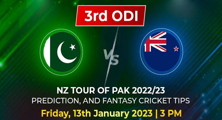 3rd ODI - PAK vs NZ 2023