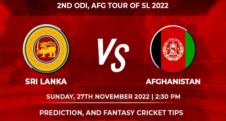Sri Lanka vs Afghanistan 2022 2nd ODI prediction