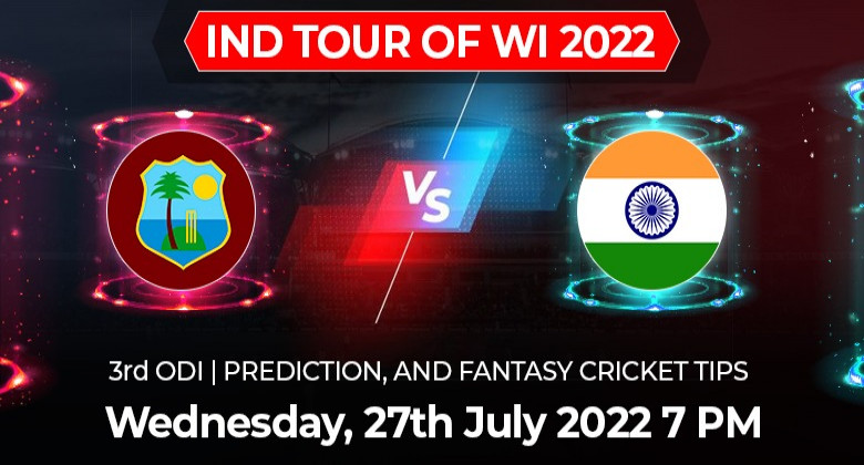 WEST INDIES VS INDIA: 3rd ODI