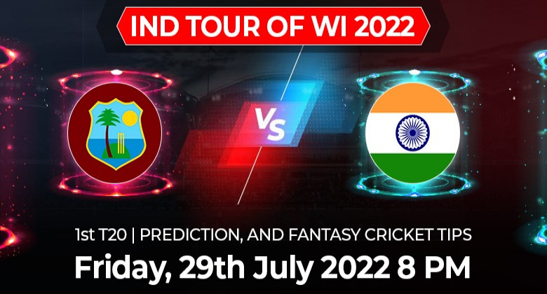 WEST INDIES VS INDIA: 1ST T20