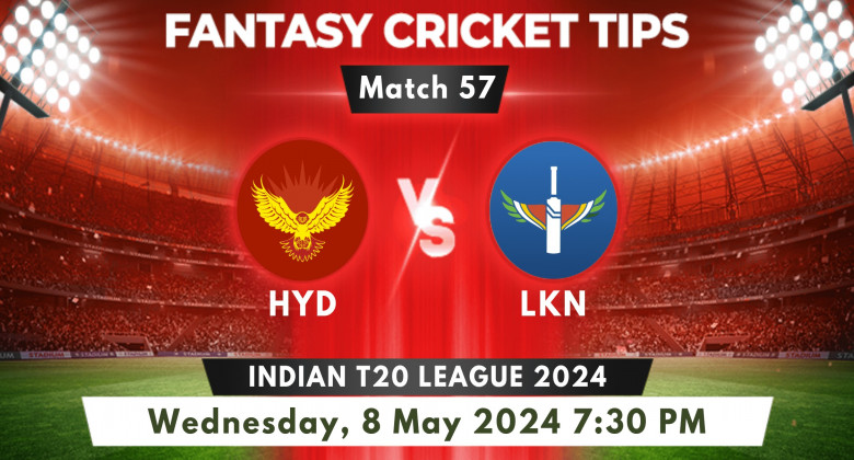 Hyderabad vs Lucknow Match 57 2024 Prediction
