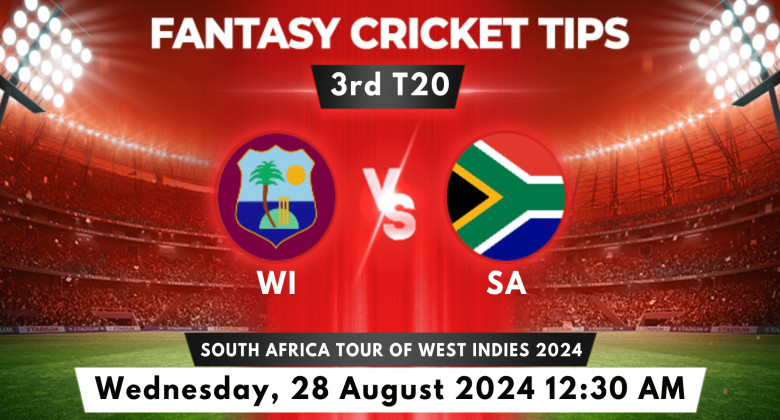 WI vs SA 3rd T20 2024 Prediction